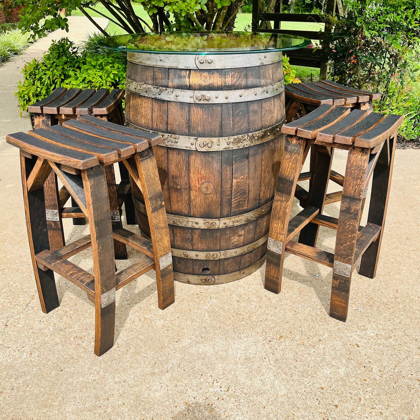 Bourbon Stave Bar/Table Stool