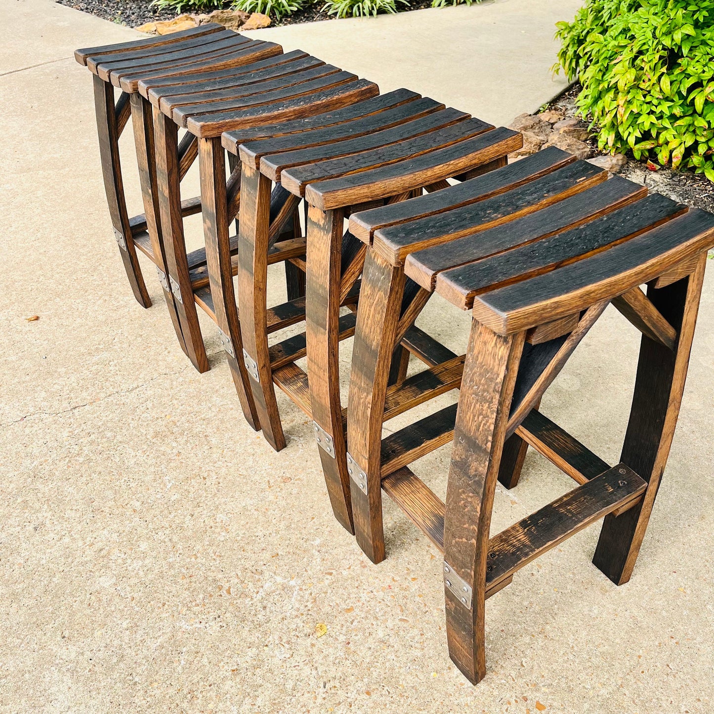 Bourbon Stave Bar/Table Stool