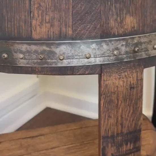 Bourbon Barrel End Table